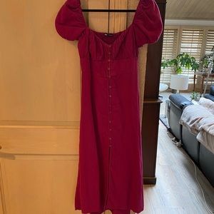 Zara puff sleeve dress